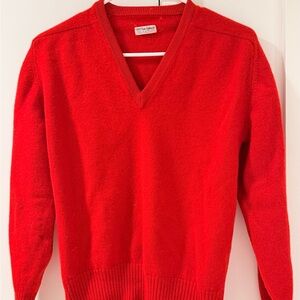 Red V-Neck Sweater